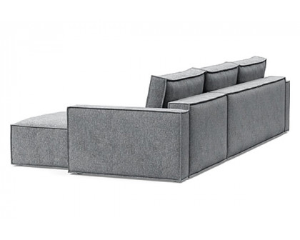 Innovation Living Newilla Sofa Bed With Lounger with Standard Arms - 565 Twist Granite