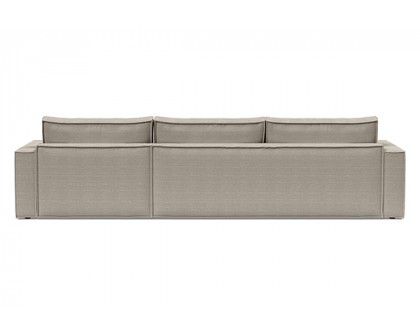 Innovation Living Newilla Sofa Bed With Lounger with Standard Arms - 579 Kenya Gravel