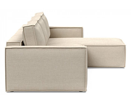 Innovation Living Newilla Sofa Bed With Lounger with Standard Arms - 586 Phobos Latte