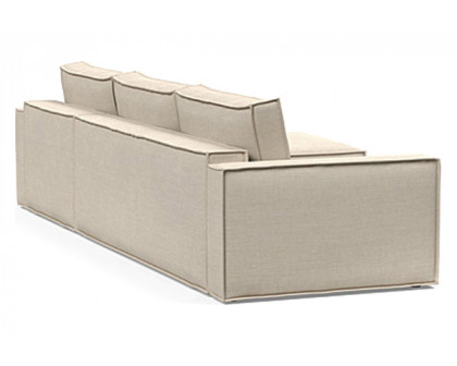 Innovation Living Newilla Sofa Bed With Lounger with Standard Arms - 586 Phobos Latte