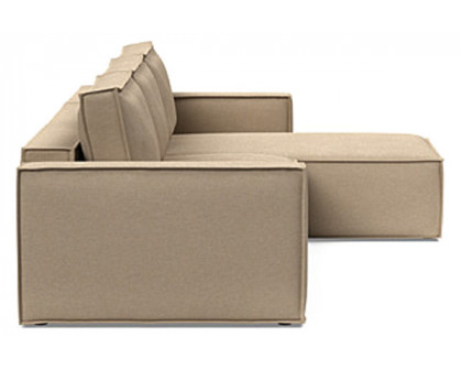 Innovation Living Newilla Sofa Bed With Lounger with Standard Arms - 587 Phobos Mocha