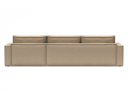 Innovation Living Newilla Sofa Bed With Lounger with Standard Arms - 587 Phobos Mocha