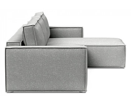 Innovation Living Newilla Sofa Bed With Lounger with Standard Arms - 590 Micro Check Grey