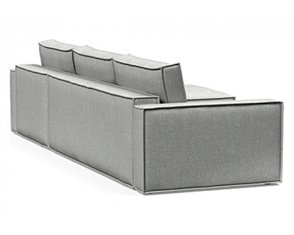 Innovation Living Newilla Sofa Bed With Lounger with Standard Arms - 590 Micro Check Grey