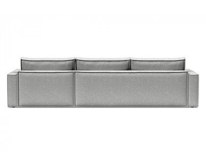 Innovation Living Newilla Sofa Bed With Lounger with Standard Arms - 590 Micro Check Grey