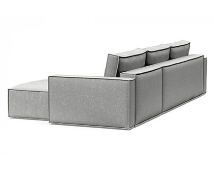 Innovation Living Newilla Sofa Bed With Lounger with Standard Arms - 590 Micro Check Grey