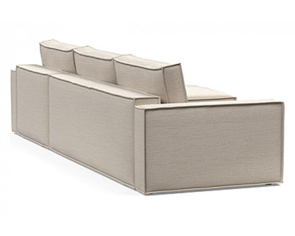 Innovation Living Newilla Sofa Bed With Lounger with Standard Arms - 612 Blida Sand Grey