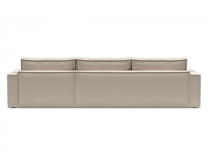 Innovation Living Newilla Sofa Bed With Lounger with Standard Arms - 612 Blida Sand Grey