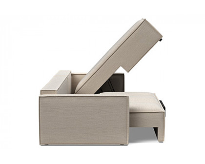 Innovation Living Newilla Sofa Bed With Lounger with Standard Arms - 612 Blida Sand Grey