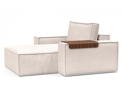 Innovation Living Newilla Lounger Chair with Wide Arms - 255 Adario Basmati