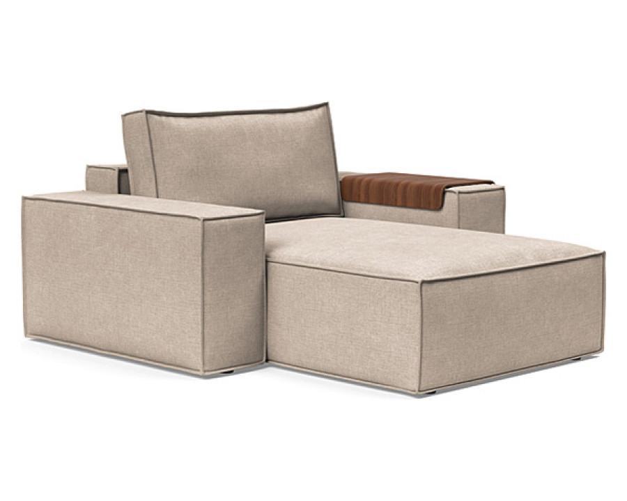 Innovation Living Newilla Lounger Chair with Wide Arms - 257 Adario Taupe