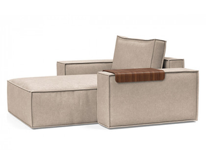 Innovation Living Newilla Lounger Chair with Wide Arms - 257 Adario Taupe