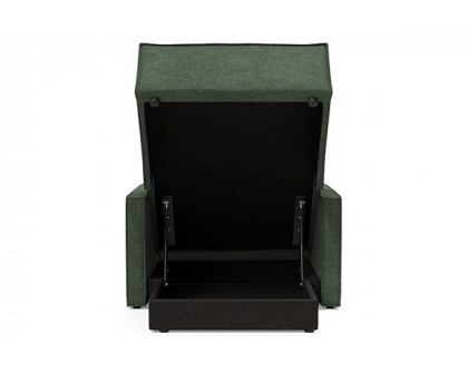 Innovation Living Newilla Lounger Chair with Slim Arms - 281 Avella Pine Green