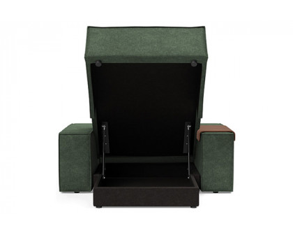 Innovation Living Newilla Lounger Chair with Wide Arms - 281 Avella Pine Green