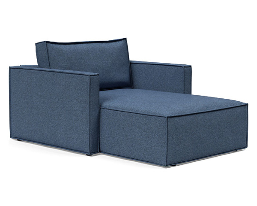 Innovation Living Newilla Lounger Chair with Slim Arms - 302 Weda Blue