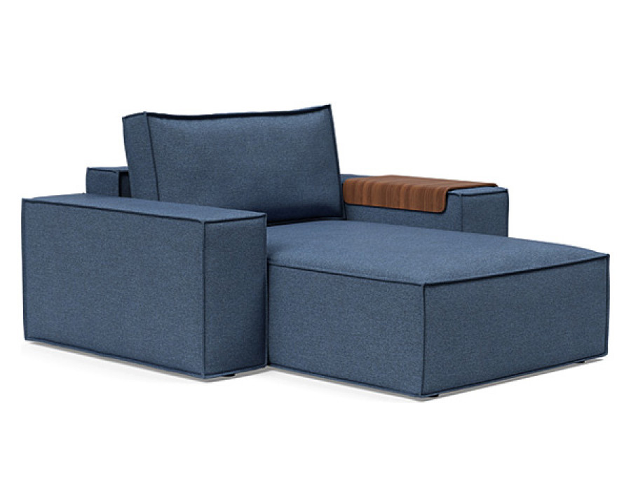 Innovation Living Newilla Lounger Chair with Wide Arms - 302 Weda Blue