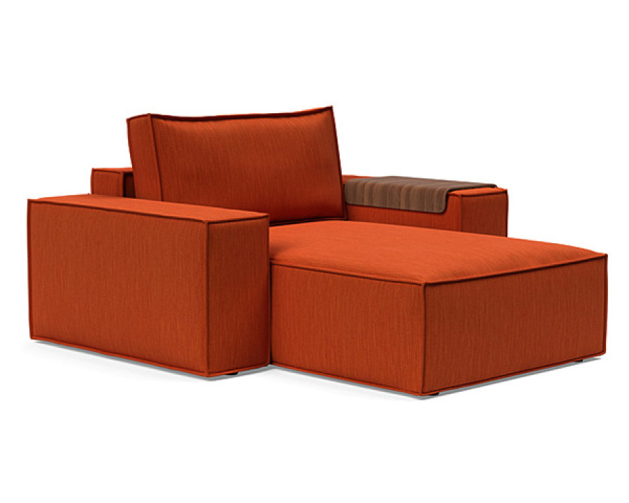 Innovation Living Newilla Lounger Chair with Wide Arms - 506 Elegance Paprika