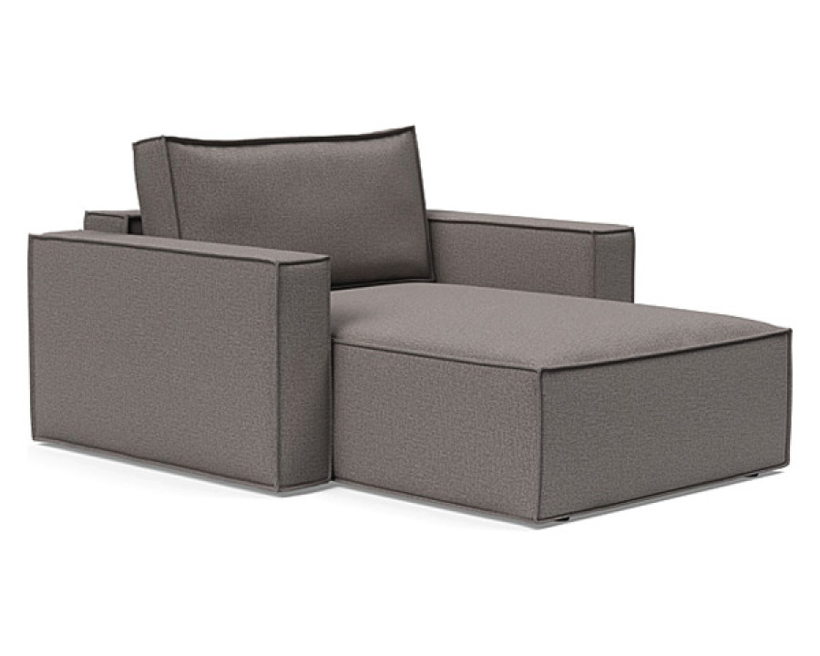 Innovation Living Newilla Lounger Chair with Standard Arms - 521 Mixed Dance Grey