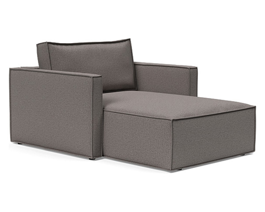 Innovation Living Newilla Lounger Chair with Slim Arms - 521 Mixed Dance Grey