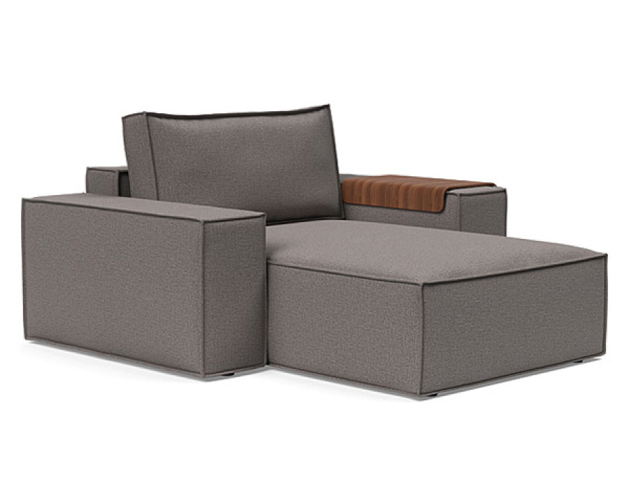 Innovation Living Newilla Lounger Chair with Wide Arms - 521 Mixed Dance Grey