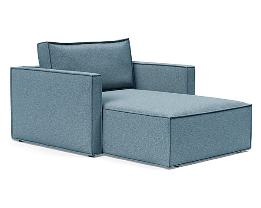 Innovation Living Newilla Lounger Chair with Slim Arms - 525 Mixed Dance Light Blue