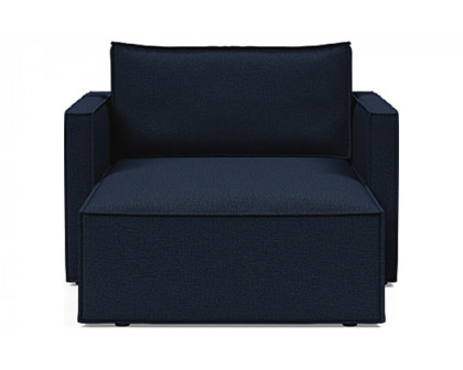 Innovation Living Newilla Lounger Chair with Slim Arms - 528 Mixed Dance Blue