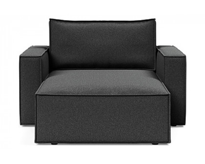 Innovation Living Newilla Lounger Chair with Standard Arms - 529 Bouclé Charcoal