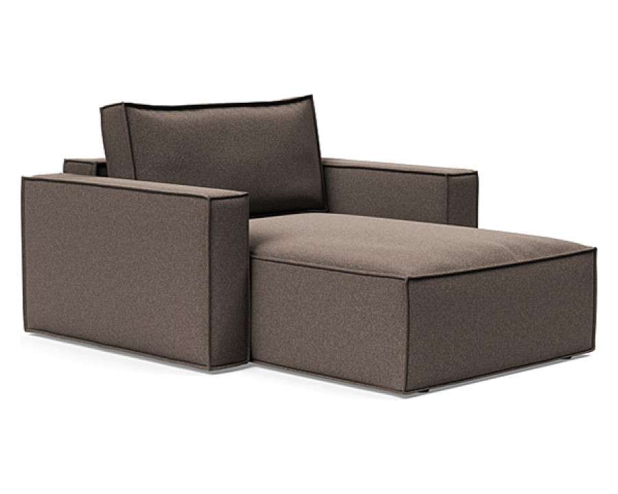 Innovation Living Newilla Lounger Chair with Standard Arms - 530 Bouclé Taupe