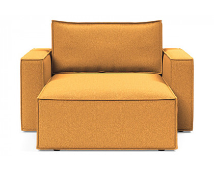 Innovation Living Newilla Lounger Chair with Standard Arms - 536 Bouclé Ochre