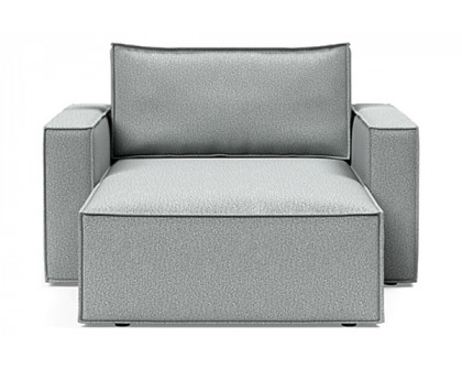 Innovation Living Newilla Lounger Chair with Standard Arms - 538 Melange Light Grey