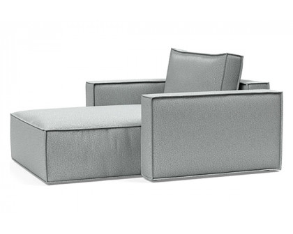 Innovation Living Newilla Lounger Chair with Standard Arms - 538 Melange Light Grey