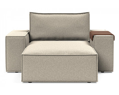 Innovation Living Newilla Lounger Chair with Wide Arms - 539 Bouclé Beige