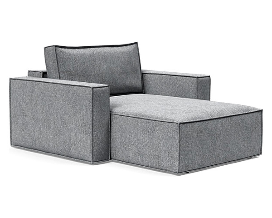 Innovation Living Newilla Lounger Chair with Standard Arms - 565 Twist Granite