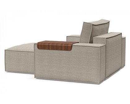 Innovation Living Newilla Lounger Chair with Wide Arms - 579 Kenya Gravel