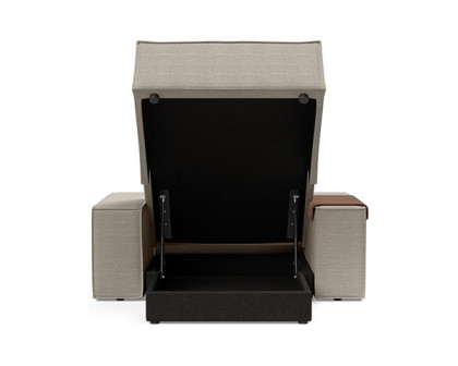 Innovation Living Newilla Lounger Chair with Wide Arms - 579 Kenya Gravel