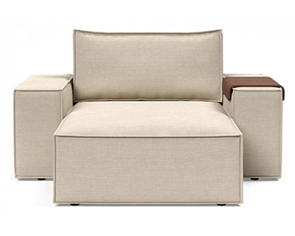 Innovation Living Newilla Lounger Chair with Wide Arms - 586 Phobos Latte