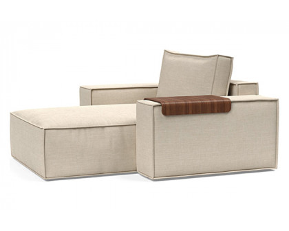 Innovation Living Newilla Lounger Chair with Wide Arms - 586 Phobos Latte