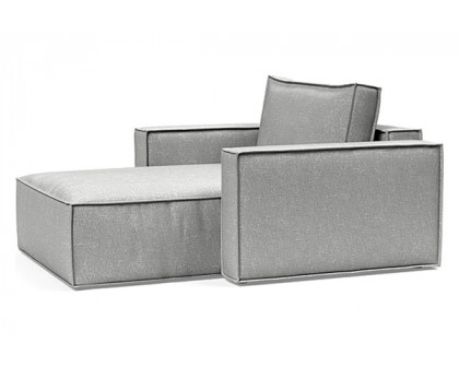 Innovation Living Newilla Lounger Chair with Standard Arms - 590 Micro Check Grey