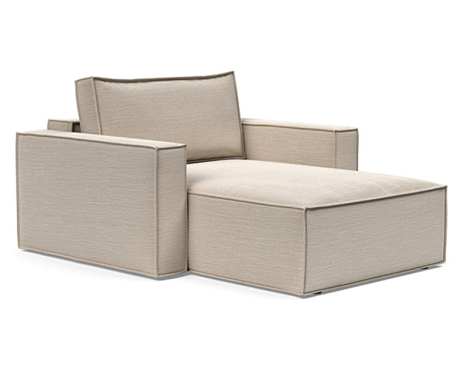 Innovation Living Newilla Lounger Chair with Standard Arms - 612 Blida Sand Grey