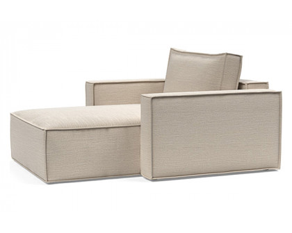 Innovation Living Newilla Lounger Chair with Standard Arms - 612 Blida Sand Grey