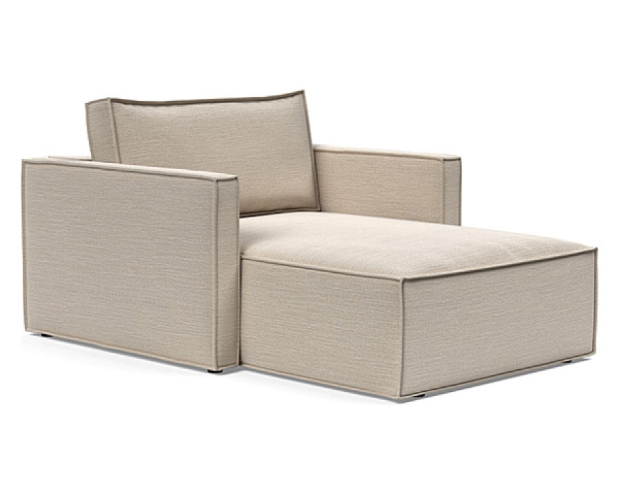 Innovation Living Newilla Lounger Chair with Slim Arms - 612 Blida Sand Grey