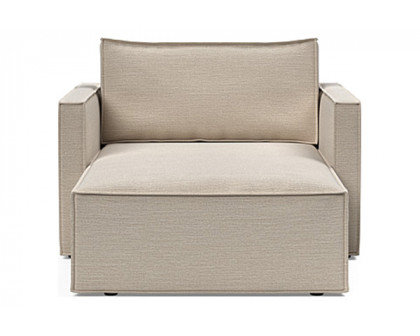 Innovation Living Newilla Lounger Chair with Slim Arms - 612 Blida Sand Grey