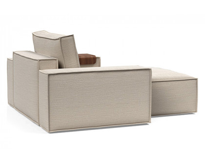 Innovation Living Newilla Lounger Chair with Wide Arms - 612 Blida Sand Grey