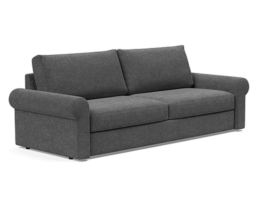 Innovation Living Vilander Sofa Bed With Roll Arms - 350 Taura Deep Grey