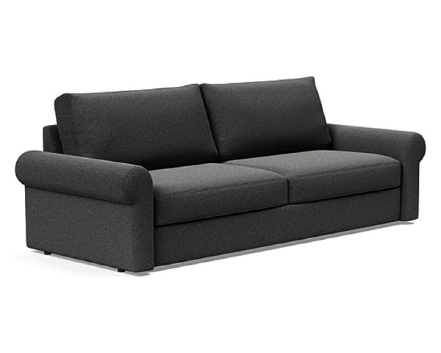 Innovation Living Vilander Sofa Bed With Roll Arms - 529 Bouclé Charcoal