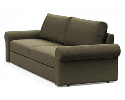 Innovation Living Vilander Sofa Bed With Roll Arms - 535 Bouclé Forest Green