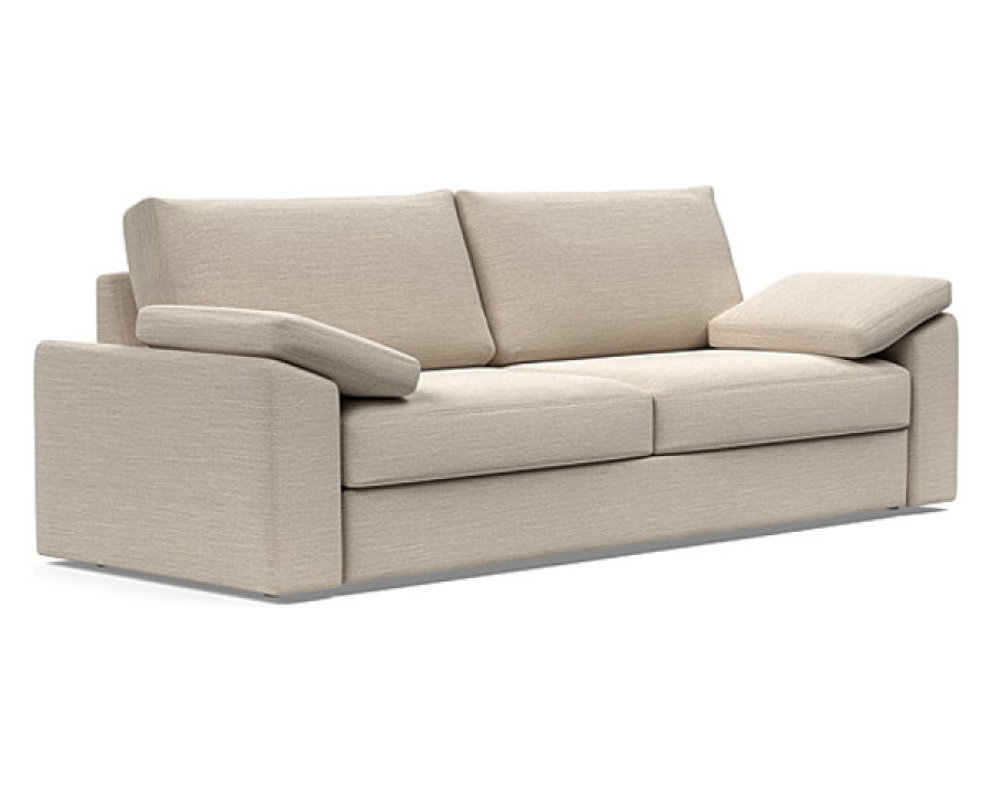 Innovation Living Vilander Sofa Bed With Cushion Arms - 612 Blida Sand Grey