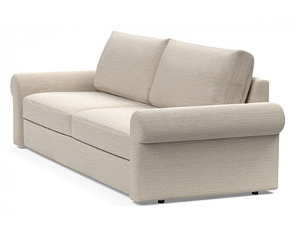 Innovation Living Vilander Sofa Bed With Roll Arms - 612 Blida Sand Grey