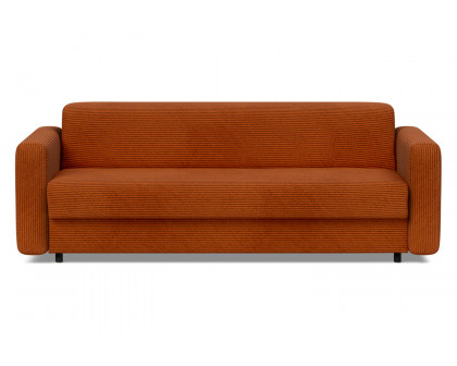 Innovation Living Killian Queen Size Sofa Bed Dual Mattress - 595 Corduroy Burnt Orange