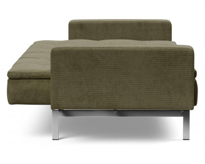 Innovation Living Dublexo Stainless Steel Sofa Bed with Arms - 316 Cordufine Pine Green